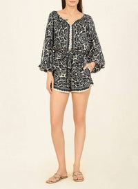 Omika - Flora Loop Button Blouse