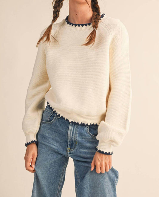 &Merci - Blanket Stitch Sweater