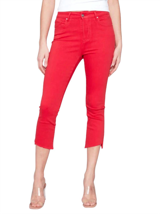 Charlie B - Asymmetrical Twill Crop Pant