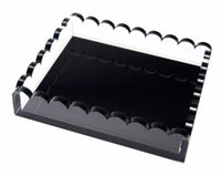 Tara Wilson Designs Acrylic Scallop Tray in black - item