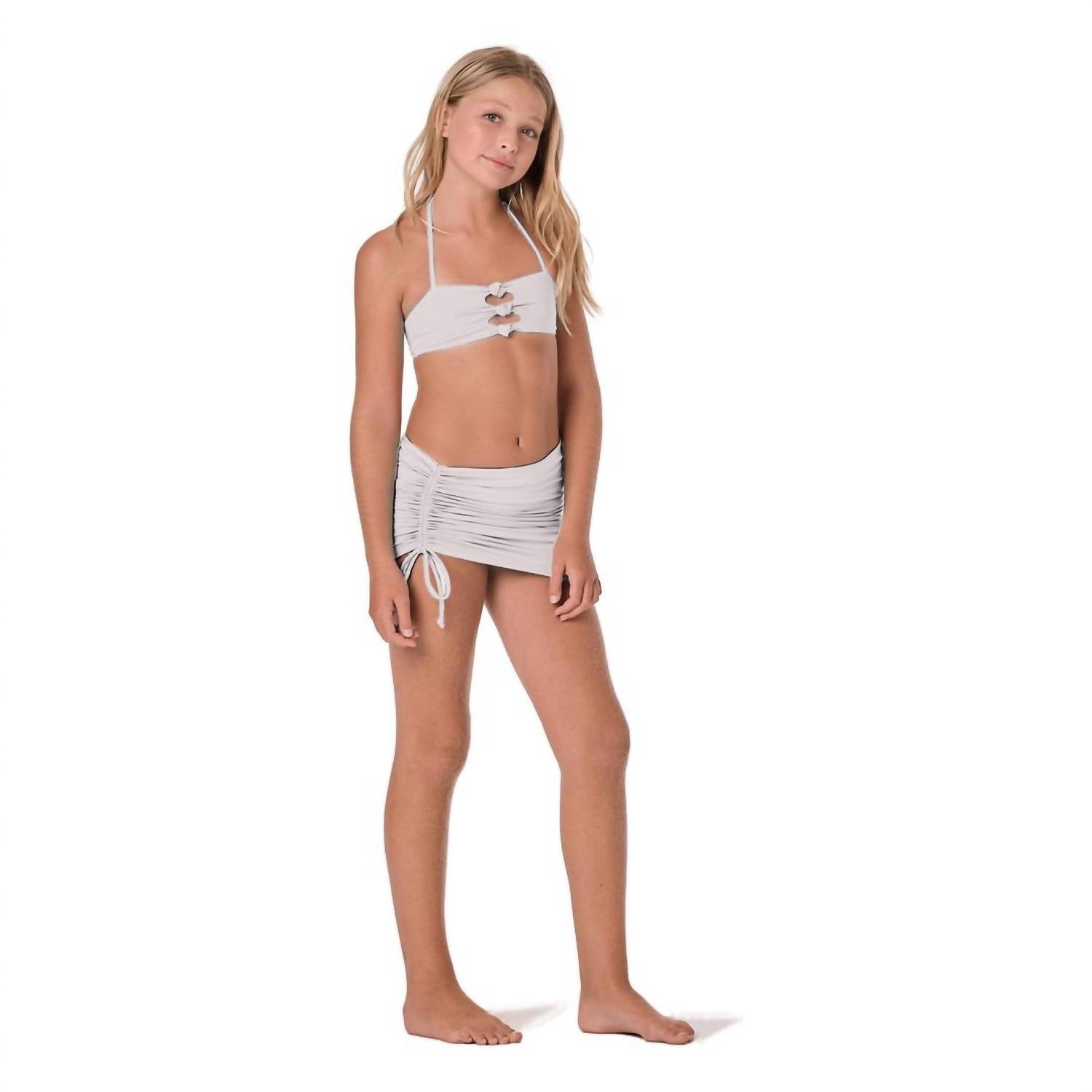submarine Women's Scrunch It Cover Up in cream - women's swimwear - alternate view