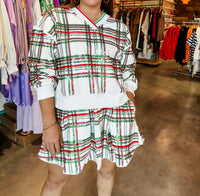 Queen Of Sparkles - Plaid Pleat Skort