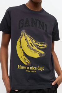 Ganni - Banana Short Sleeve Tee