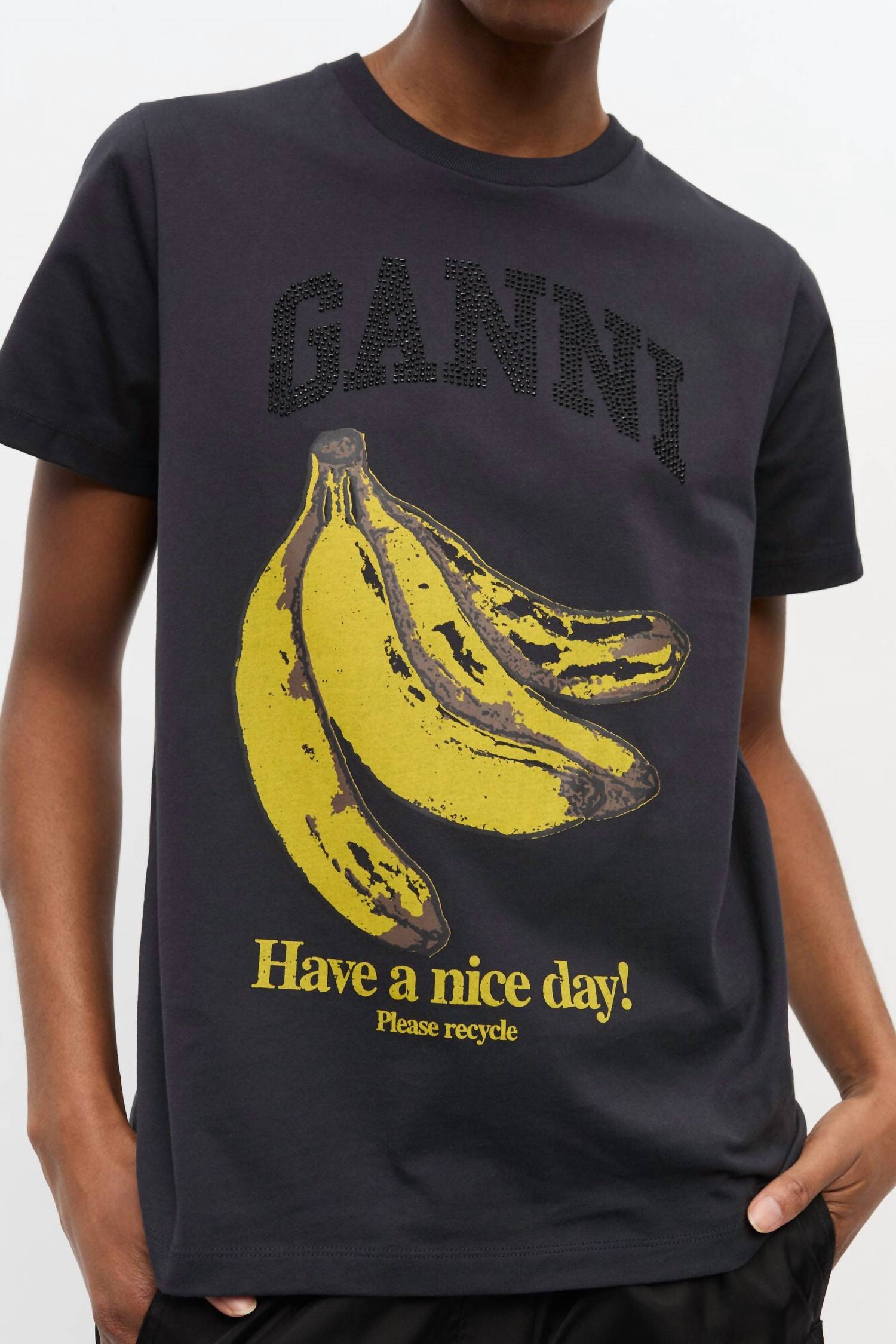 Ganni - Banana Short Sleeve Tee