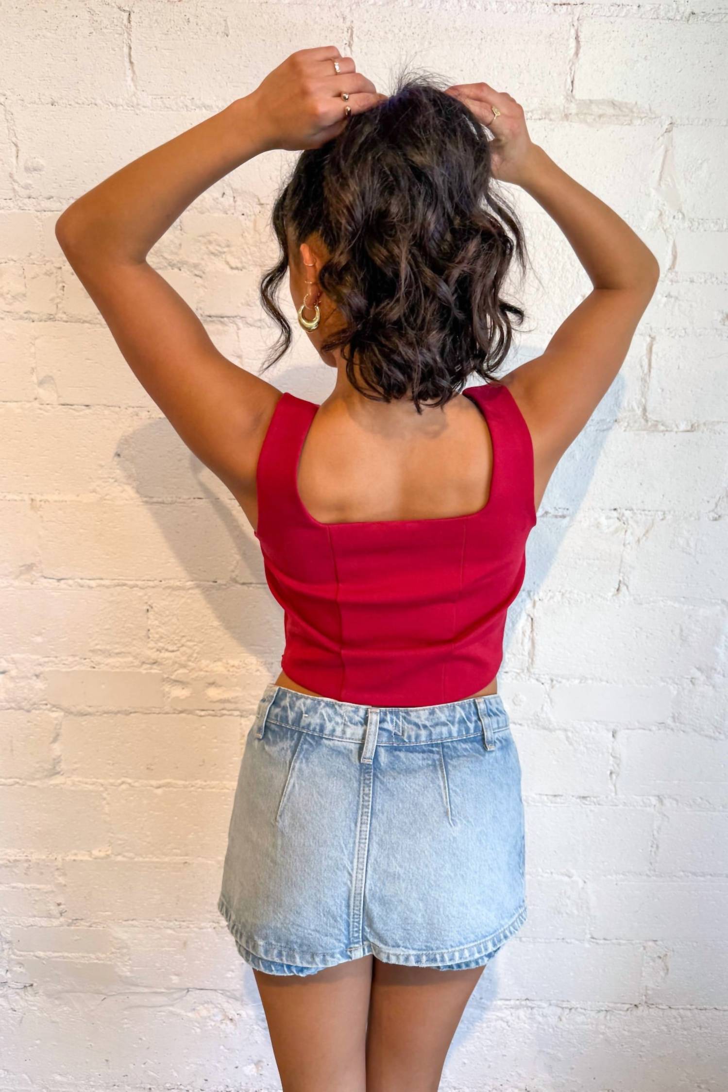 Day + Moon - Isabella Square Neck Top