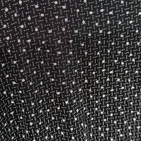 Vikki Vi Women's Sleeveless Front Button Square Dot Pattern Midi Dress in black - women's dress - alternate view