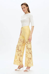 Bayeas - Flora High Rise Wide Leg Jeans