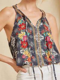 Andree By Unit - Desert Bloom Embroidered Tank