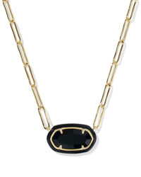 Kendra Scott - Women's Elisa Enamel Frame Paperclip Necklace