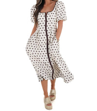 Entro - Sweet Like Summer Polka Dot Midi Dress