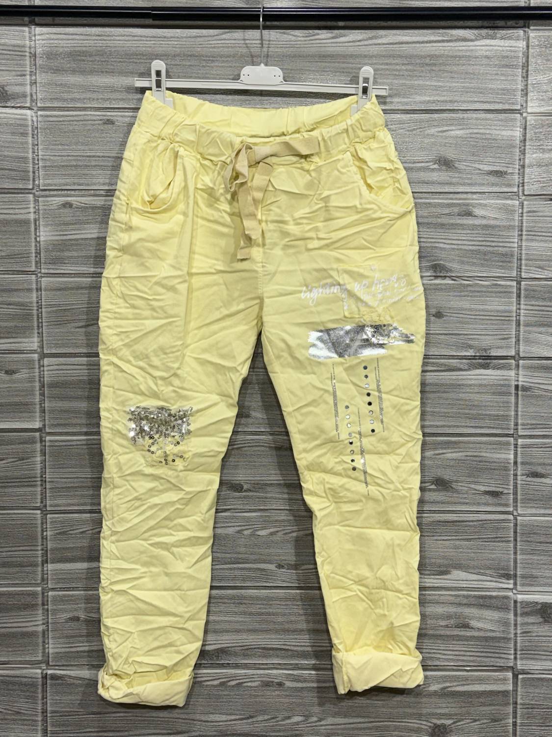 Oz - Embelished Crinkle Jogger