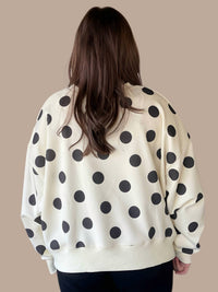 Veveret - Dotty Polka Dot Pullover Sweater