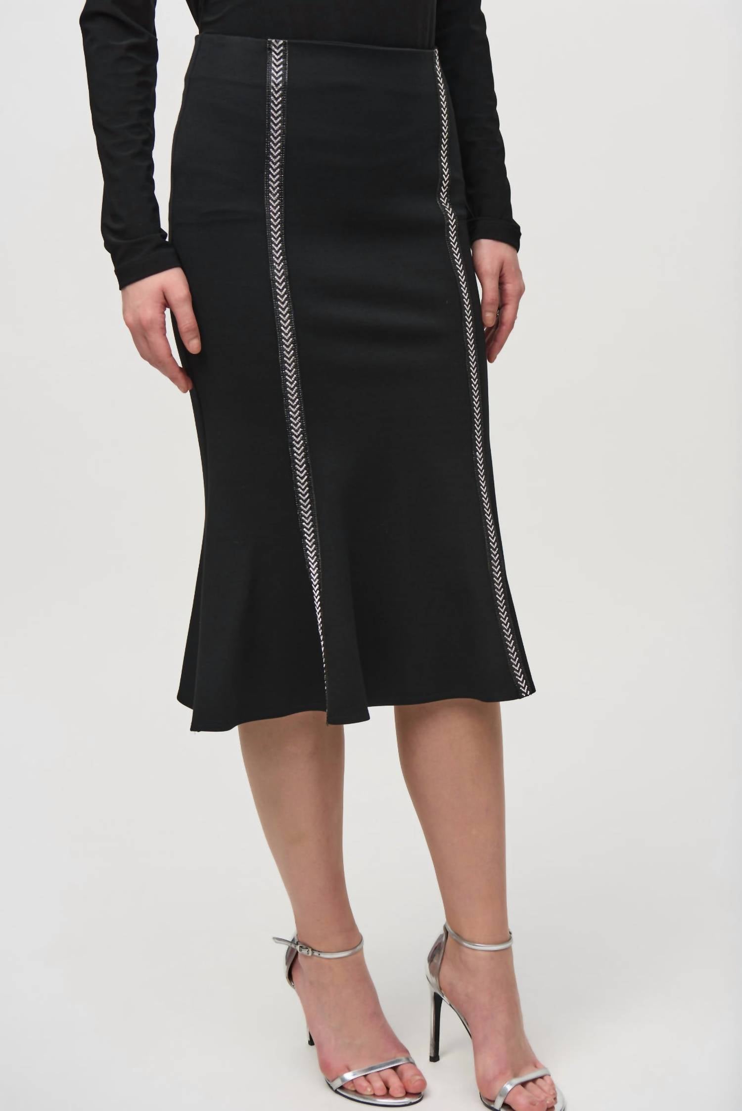 Joseph Ribkoff - Rhinestone Detail Skirt