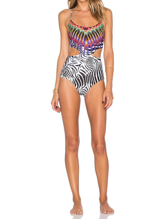 Pily Q - Embroidered Phoenix One Piece Swimsuit