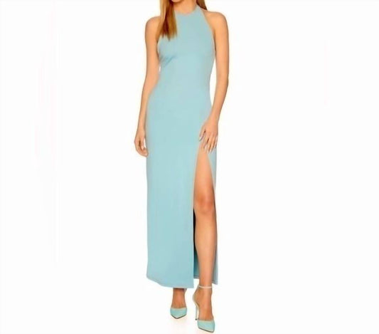 Susana Monaco - Halter Maxi Open Back Dress With Slit