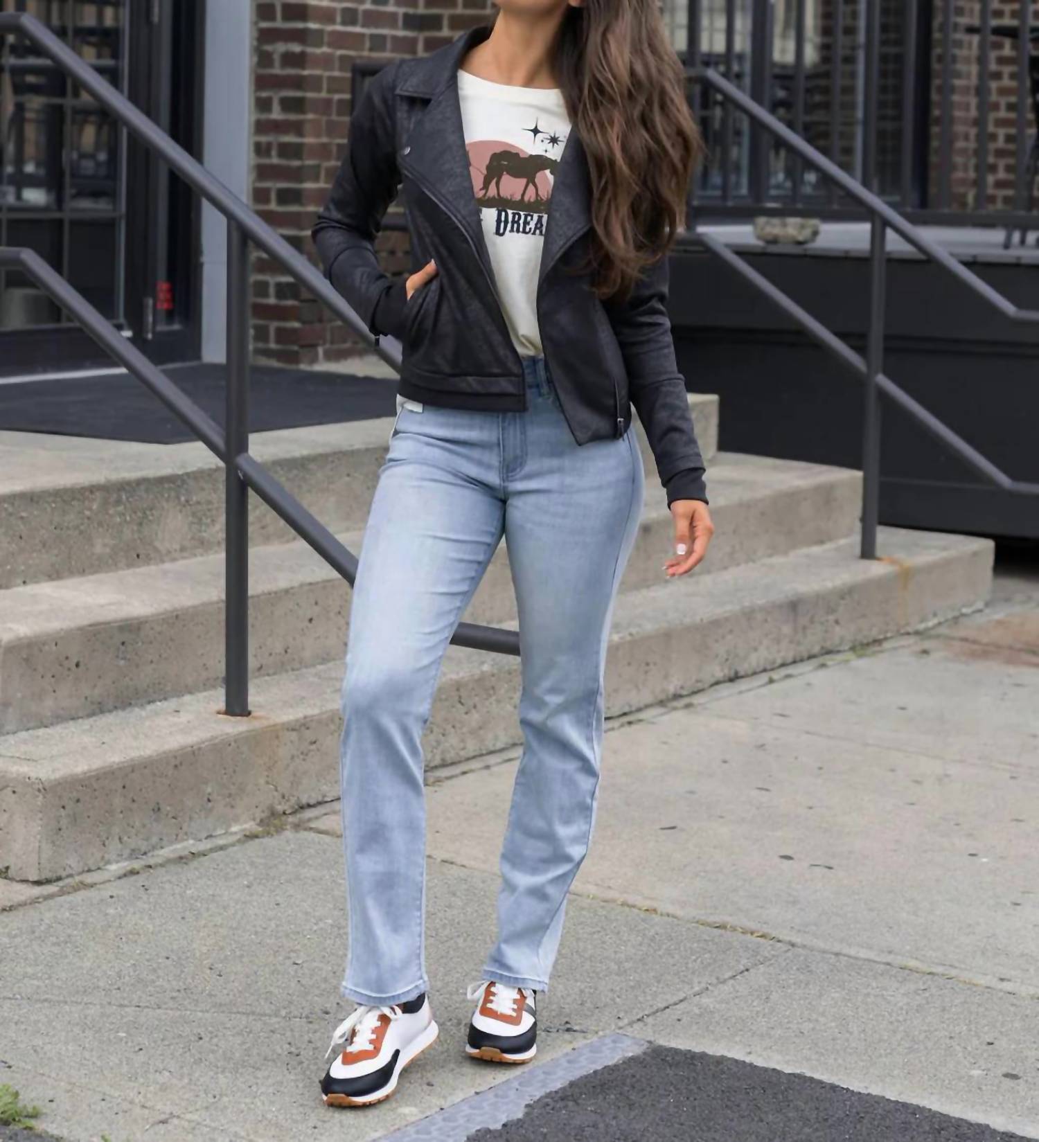 Grace And Lace - Mel's Fave Non Distressed Light Mid-wash Full Length Jeans