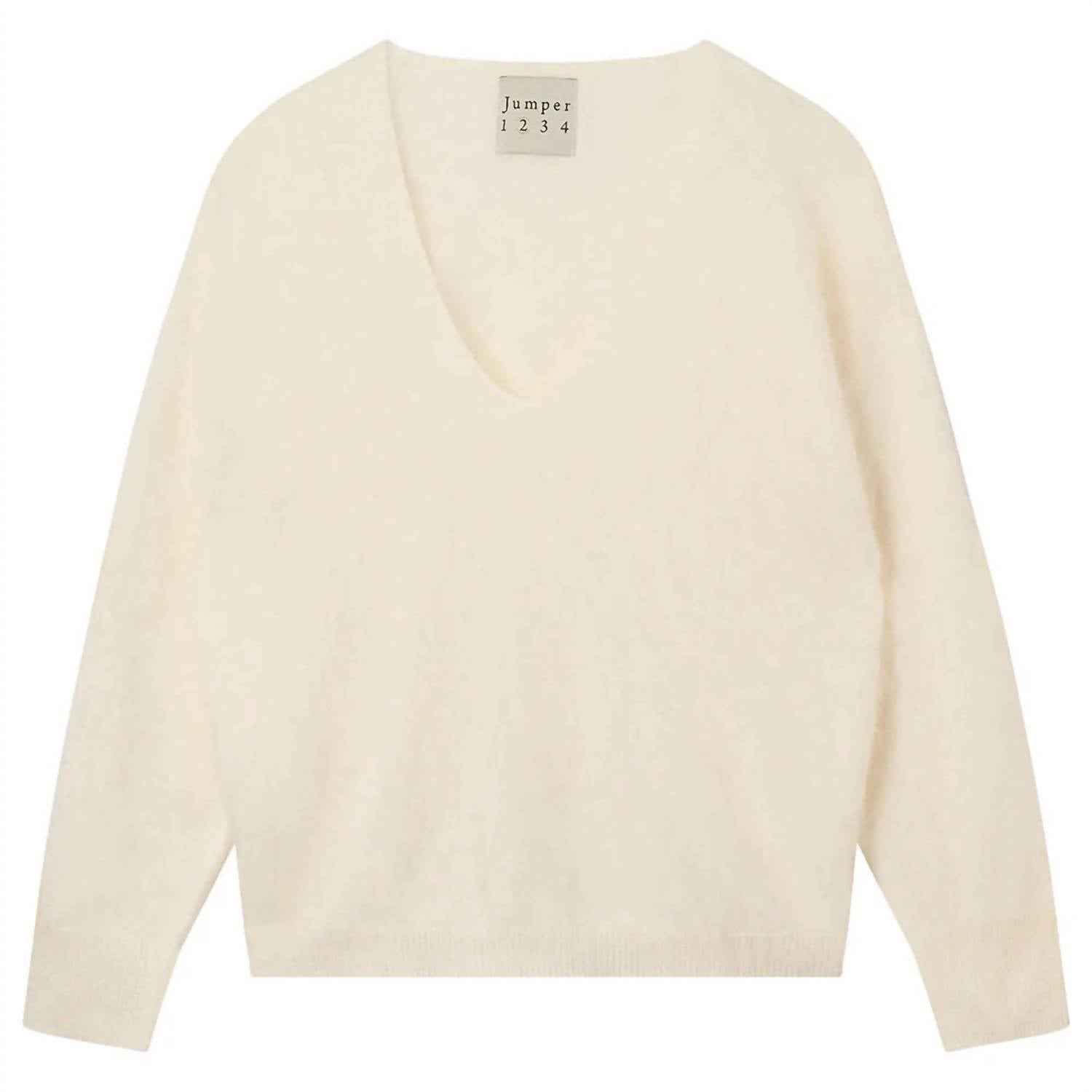 Jumper1234 - Brushed Boxy V Neck Tee