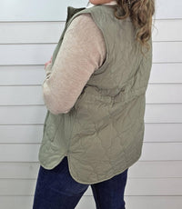 Staccato - Faux Fur Lined Snap Button Tie Vest