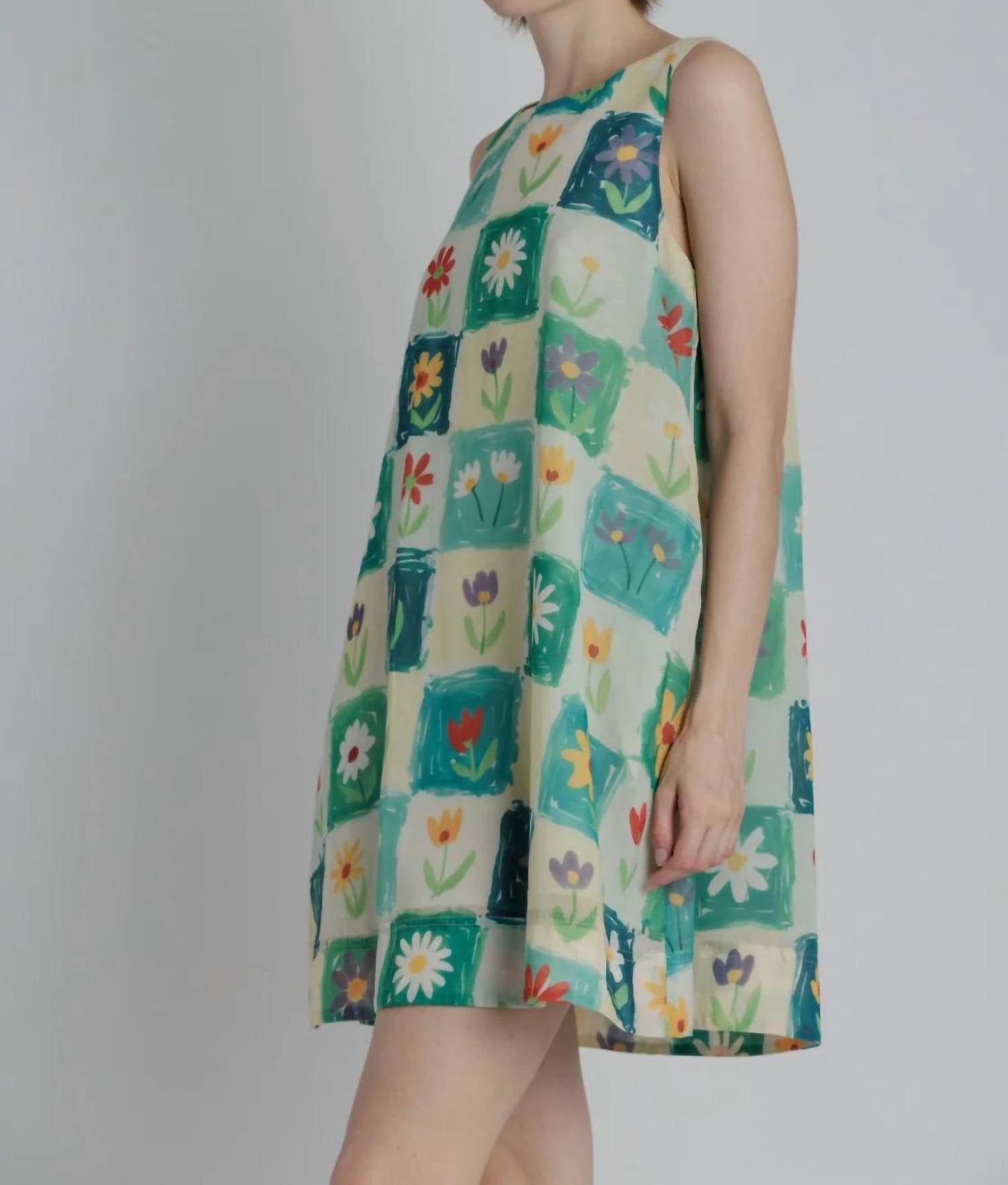 Aureum - Women's Maya Flower Print Mini Dress