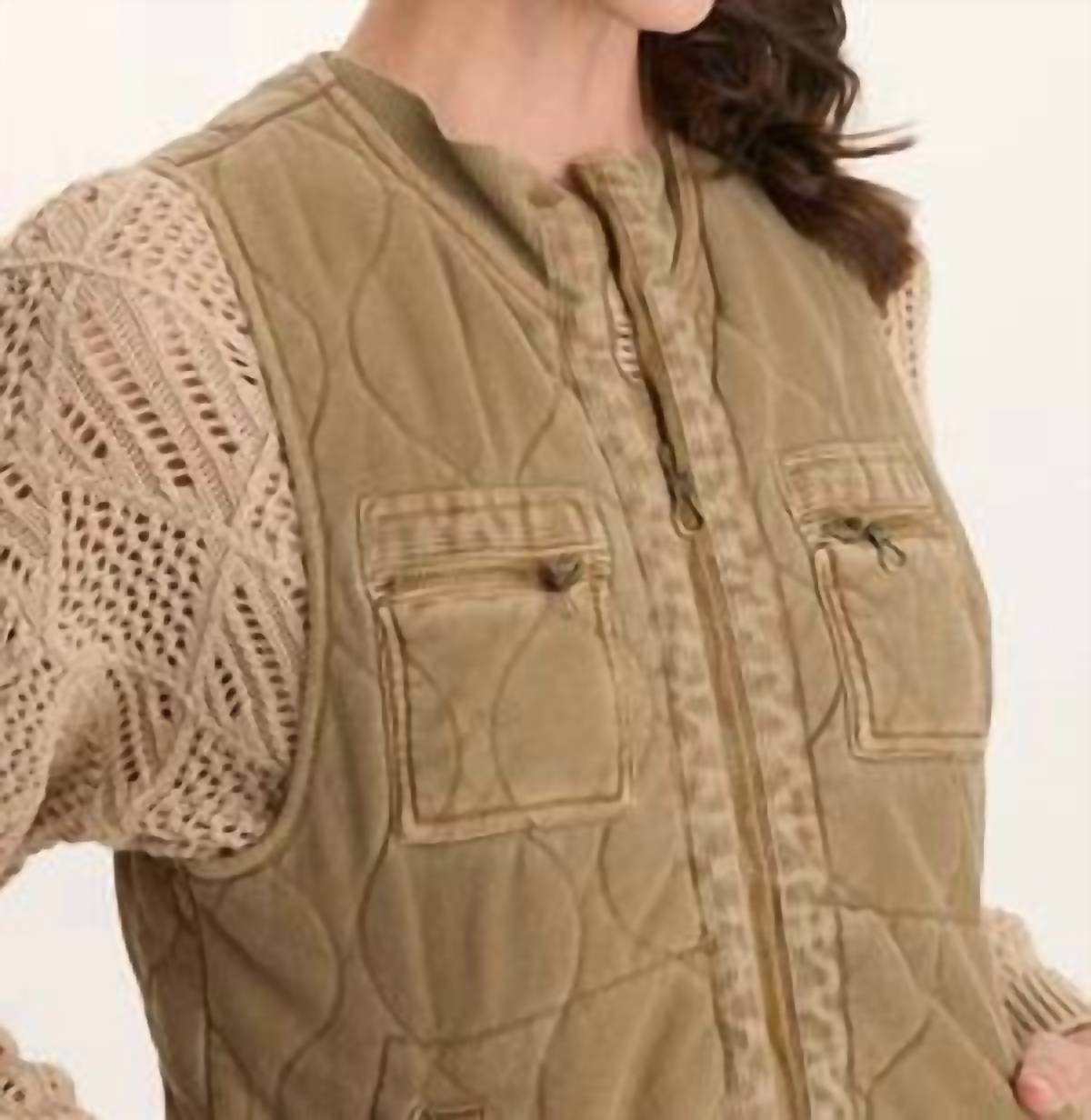 Xcvi - Aeric Quilted Zipper Pocket Vest