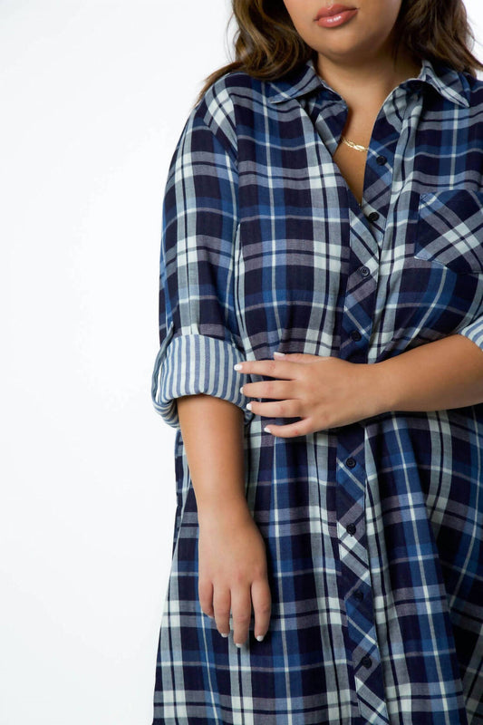 Finley - Alex Worker Plaid Dress - Plus