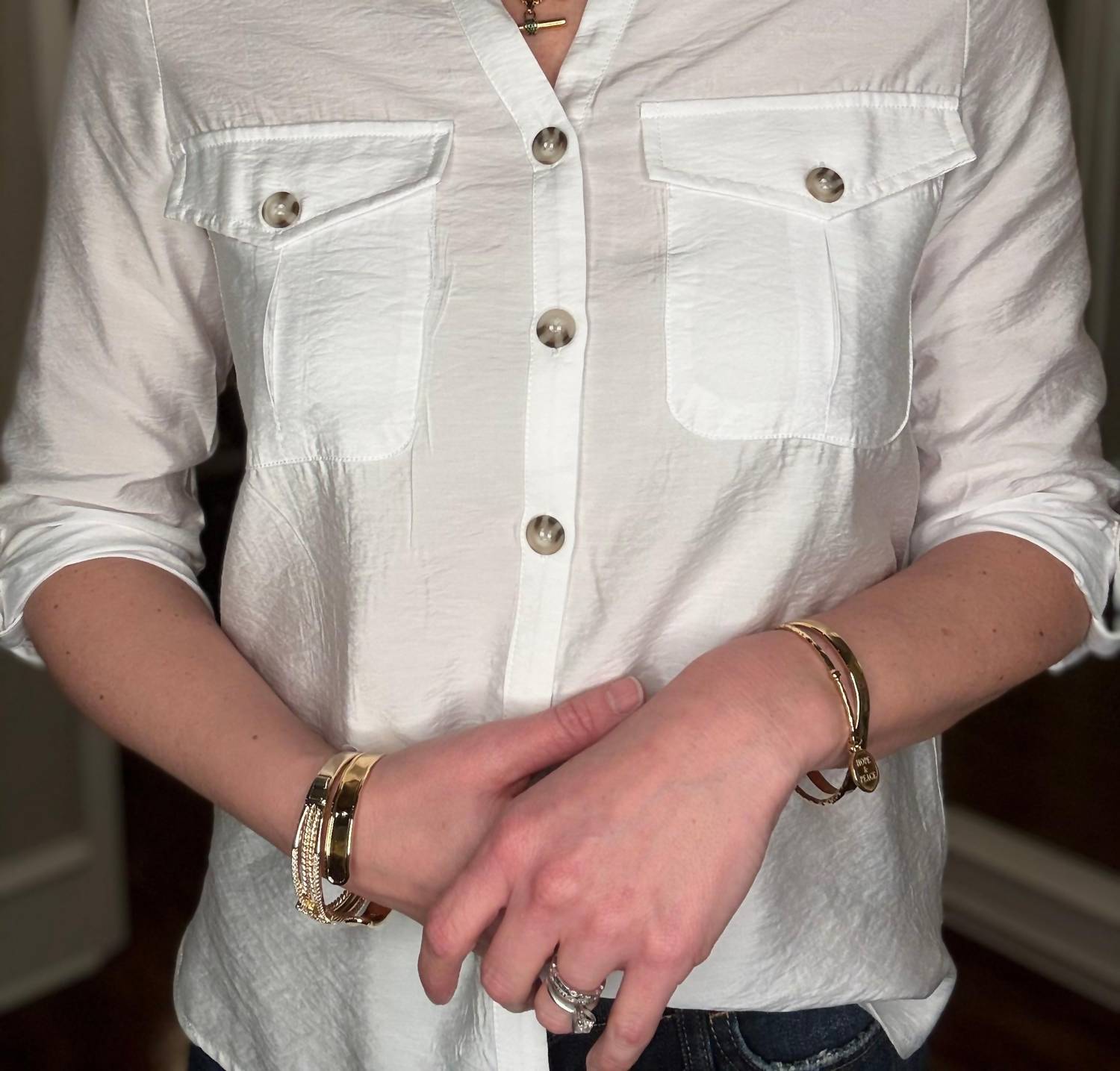 Yest - Yest Sanneke Front Button Blouse 3.6