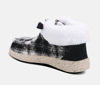 Lamo Women's Cassidy Flat Winter Shoes in black plaid - women's shoe - view 5