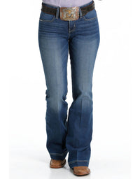 Cinch - Lynden Stretch Trouser Mid Rise Slim Fit Flare Leg Jeans