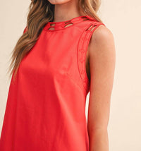 &Merci - Embroidered Shift Mini Dress