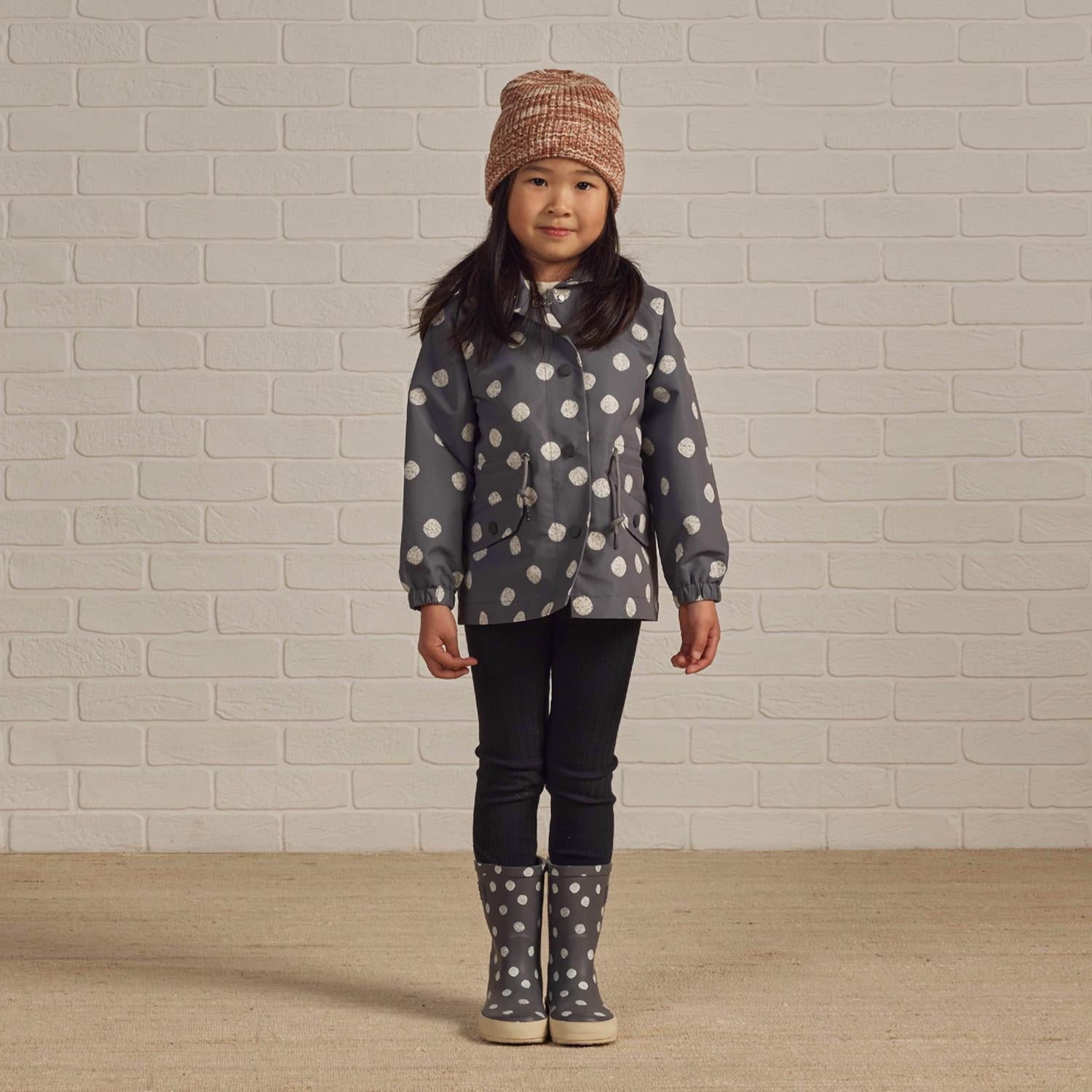 Rylee + Cru Kids' Rain Boot in dotty - kids' shoe - alternate view