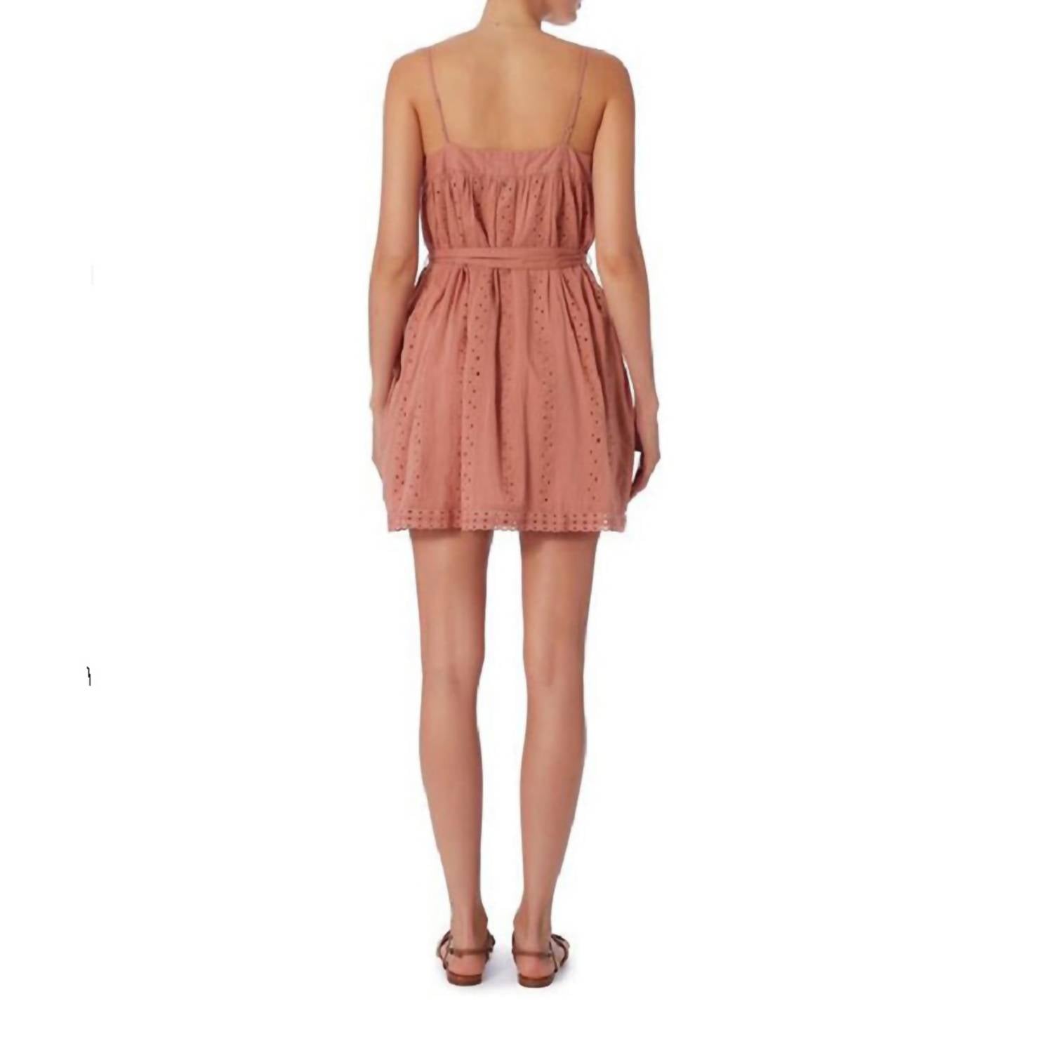 St. Roche - Kiki Belted Eyelet Dress
