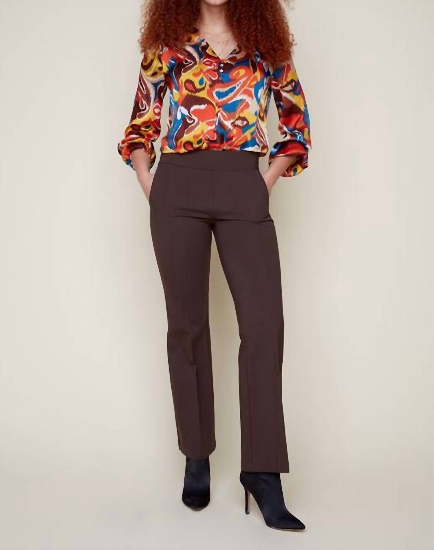Renuar - Ponte Bootcut With Pocket Pants