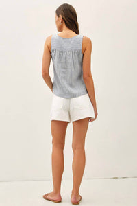 Be Cool - Victoria Linen Blend Tank Top