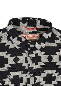 Iron & Resin Men's Yuma Shirt in black - men's shirt - alternate view