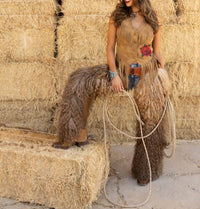 Rodeo Quincy - Wild Rose Fringe Vest