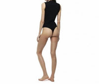 Betro Simone Danny Zuko Muscle Tank Bodysuit in charcoal - women's shirt - detail view