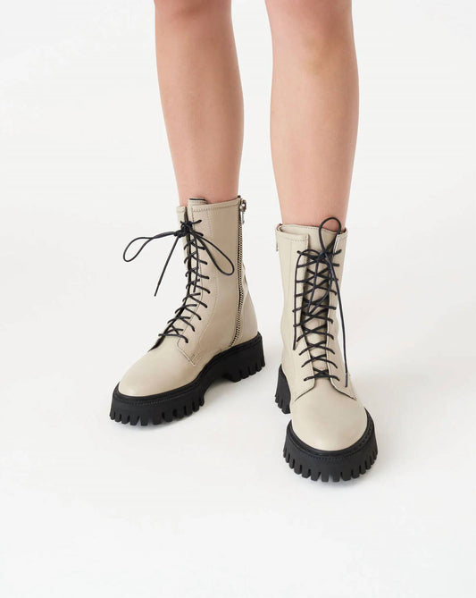 Iro - KOSMIC LACE-UP LEATHER BOOTS