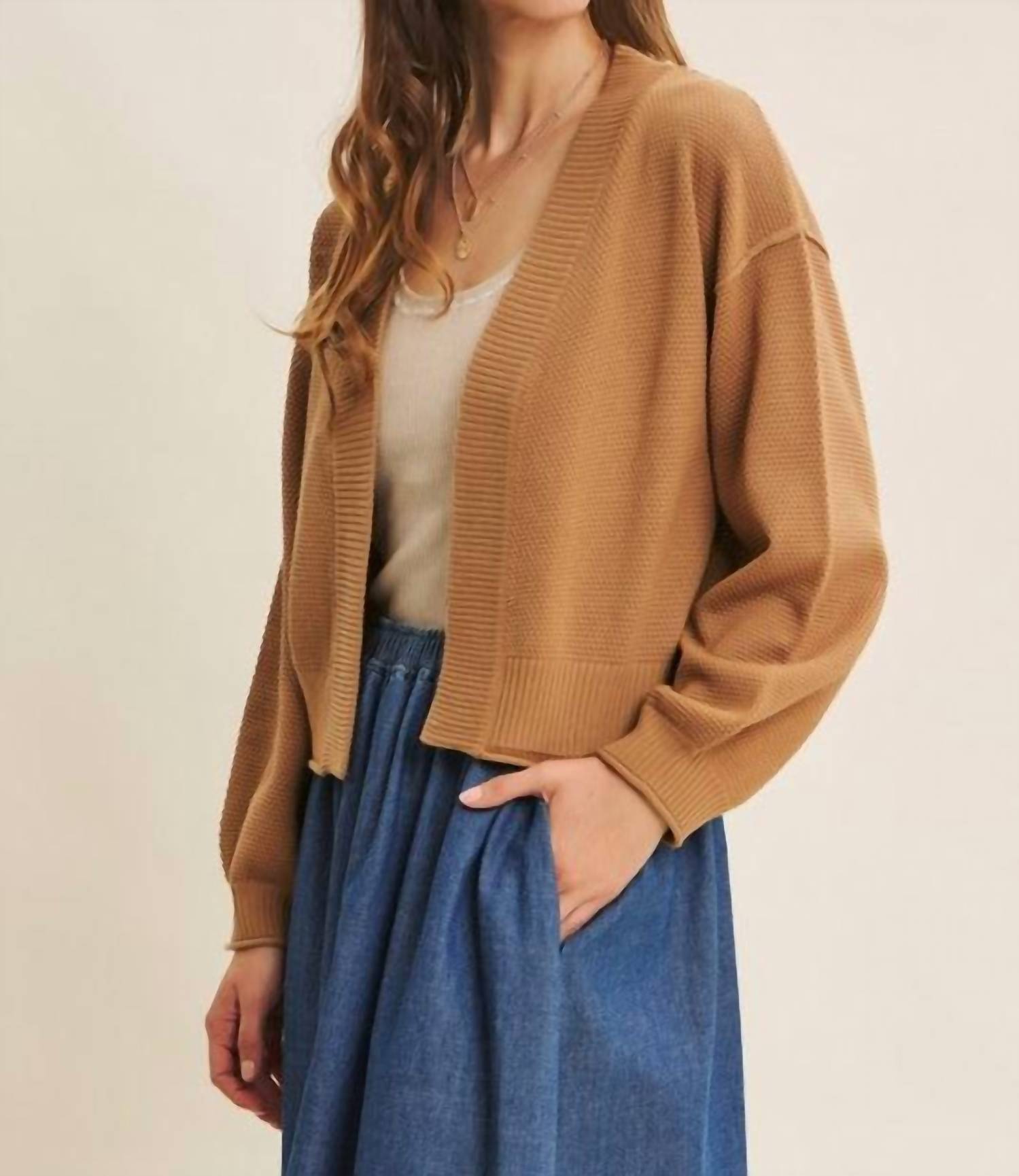 In February - Timeless Waffle Cardigan