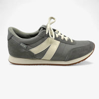 kizik Men's Milan Athletic Sneaker in granite - men's sneaker - detail view