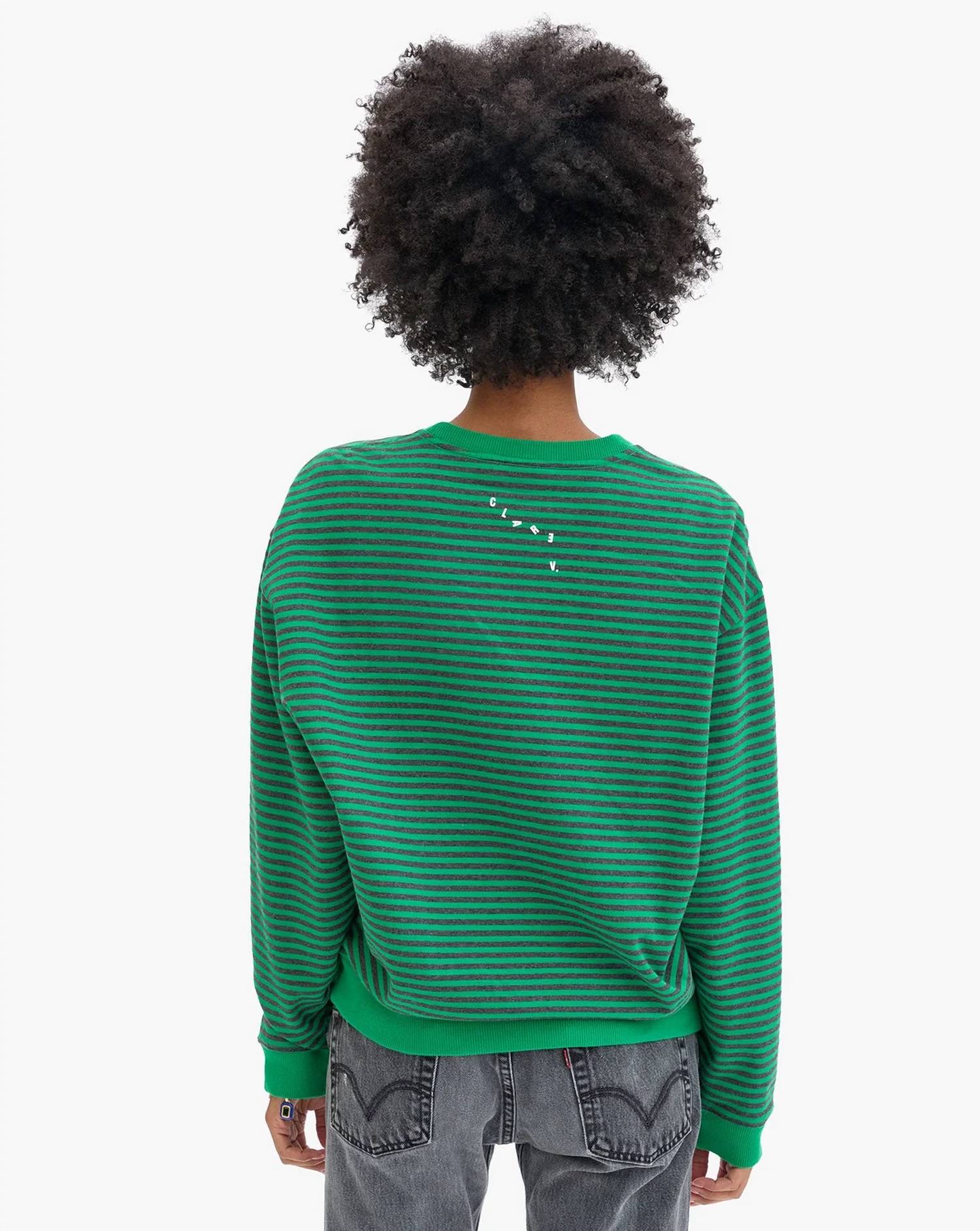 Clare V. - Oui Stripes Sweatshirt