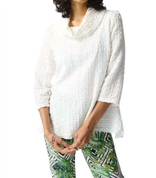 Joseph Ribkoff - TEXTURED COWL NECK TOP