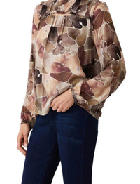 Ecru - Mock Neck Long Sleeve Top