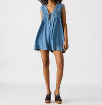 STEVE MADDEN Rodeo Ready Denim Romper in blue - women's pants