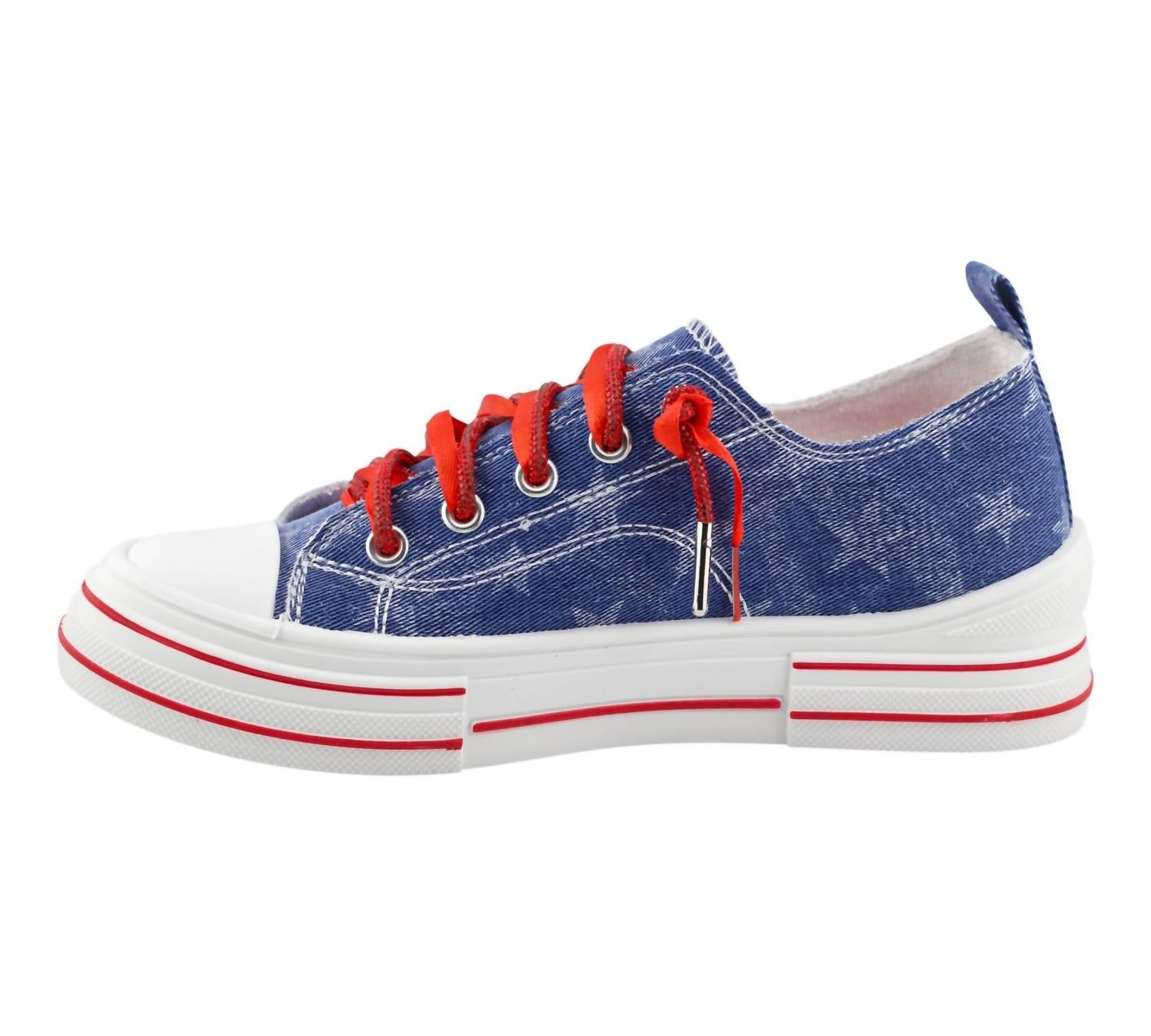 Very G - Women's Aman Usa Rhinestone And Satin Lace Up Sneaker