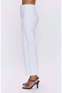Pistola - Penny Crop High Waist Raw Hem Wide Leg Jeans