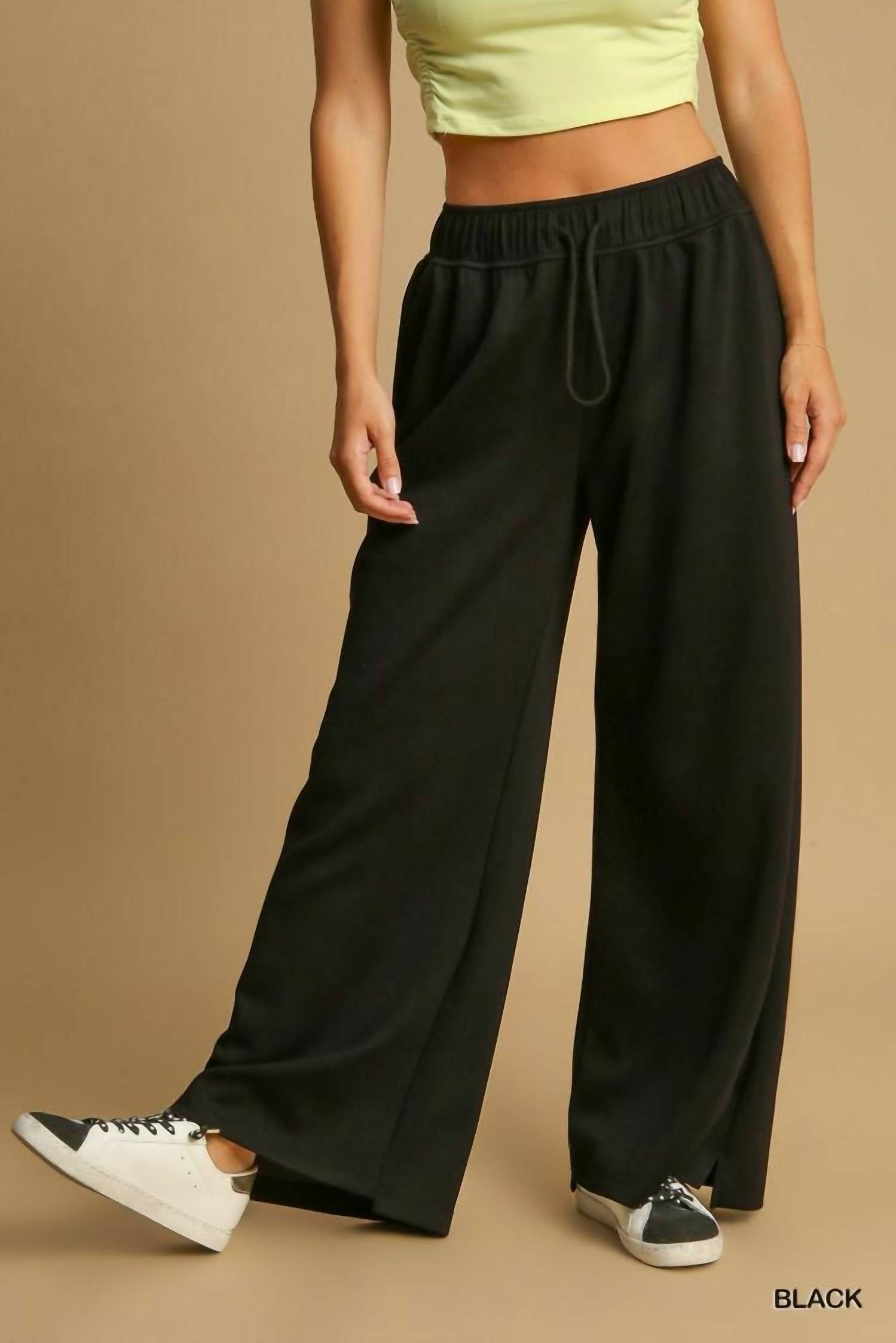 Umgee - No Lining Neo Knit Pull On Sweatpants