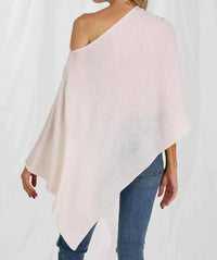 Minnie Rose - Cashmere Ruana Shawl Top