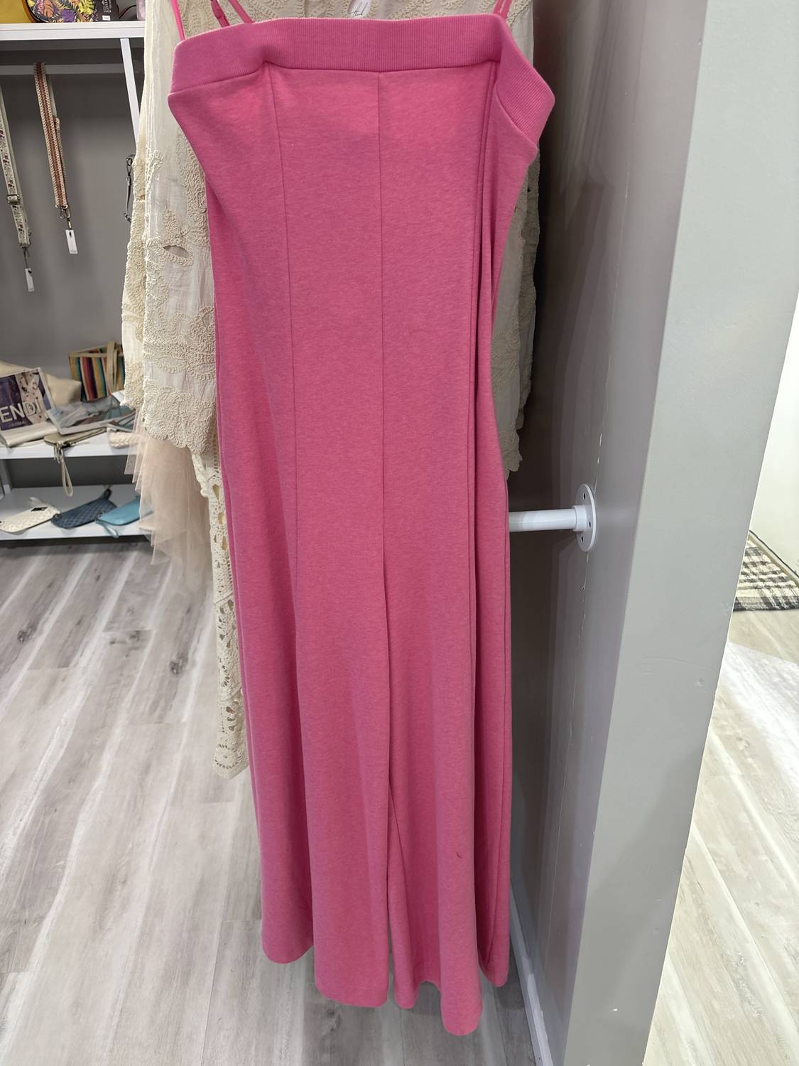 Davi & Dani - Straps Tube Open Back Wide Leg Jumpsuit