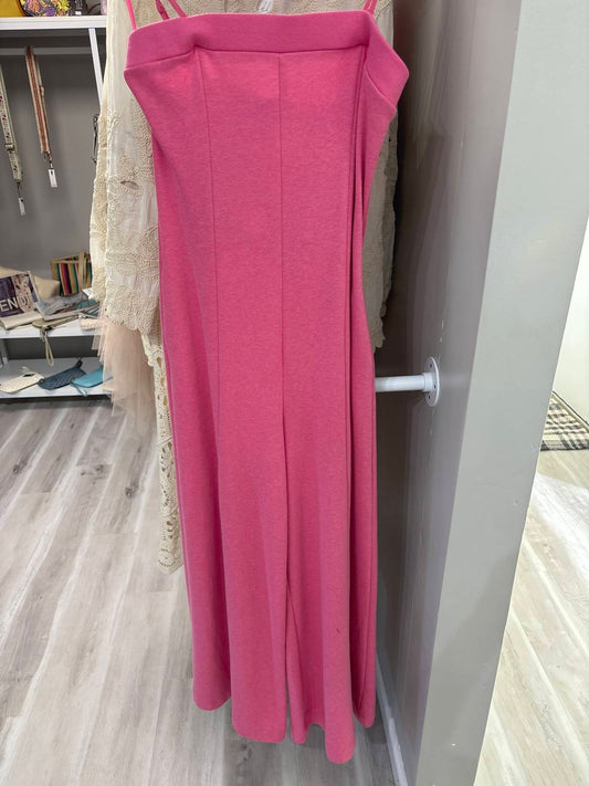 Davi & Dani - Straps Tube Open Back Wide Leg Jumpsuit