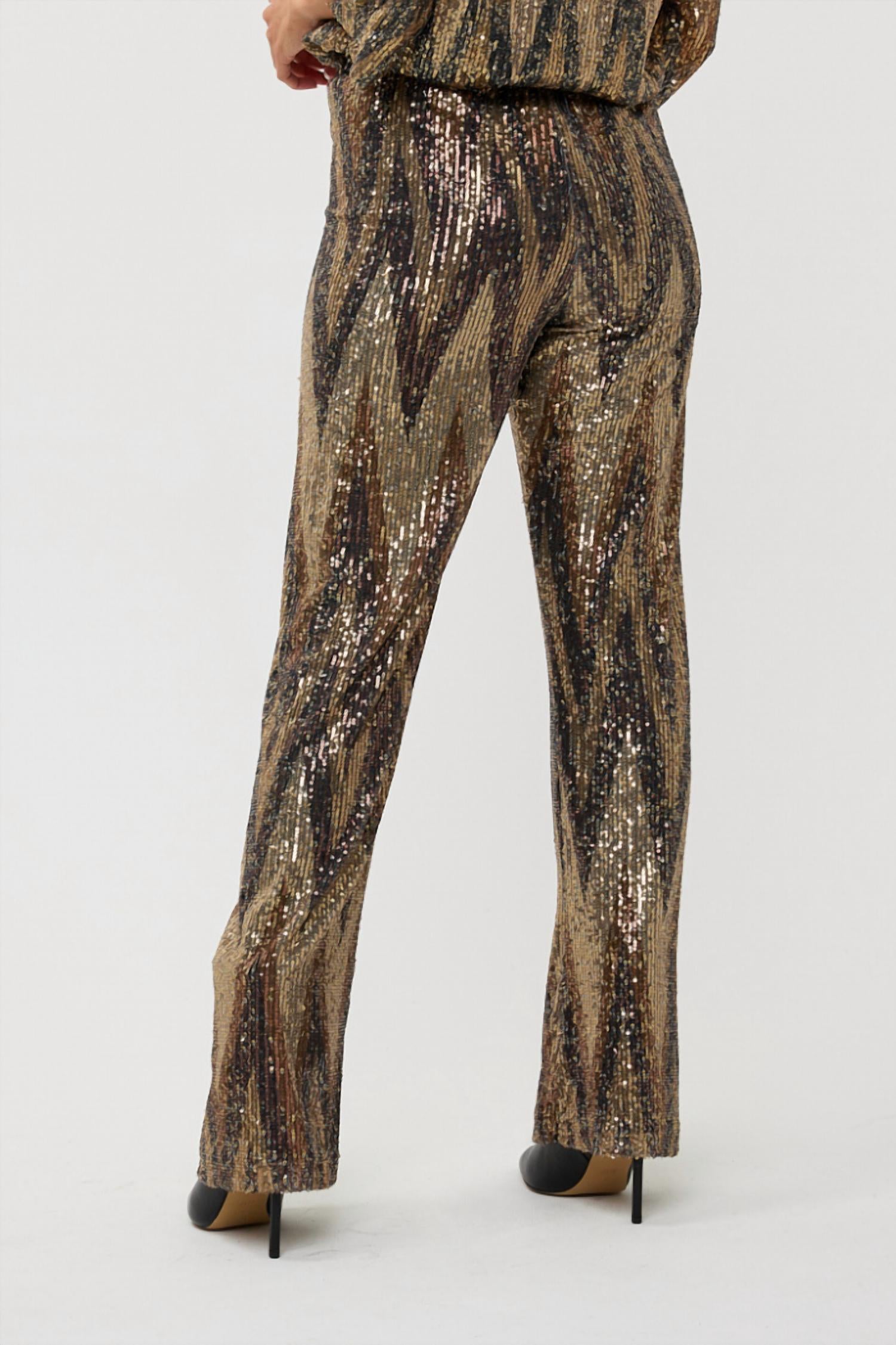 Esqualo - Zigzag Sequin Pants